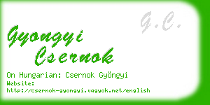 gyongyi csernok business card